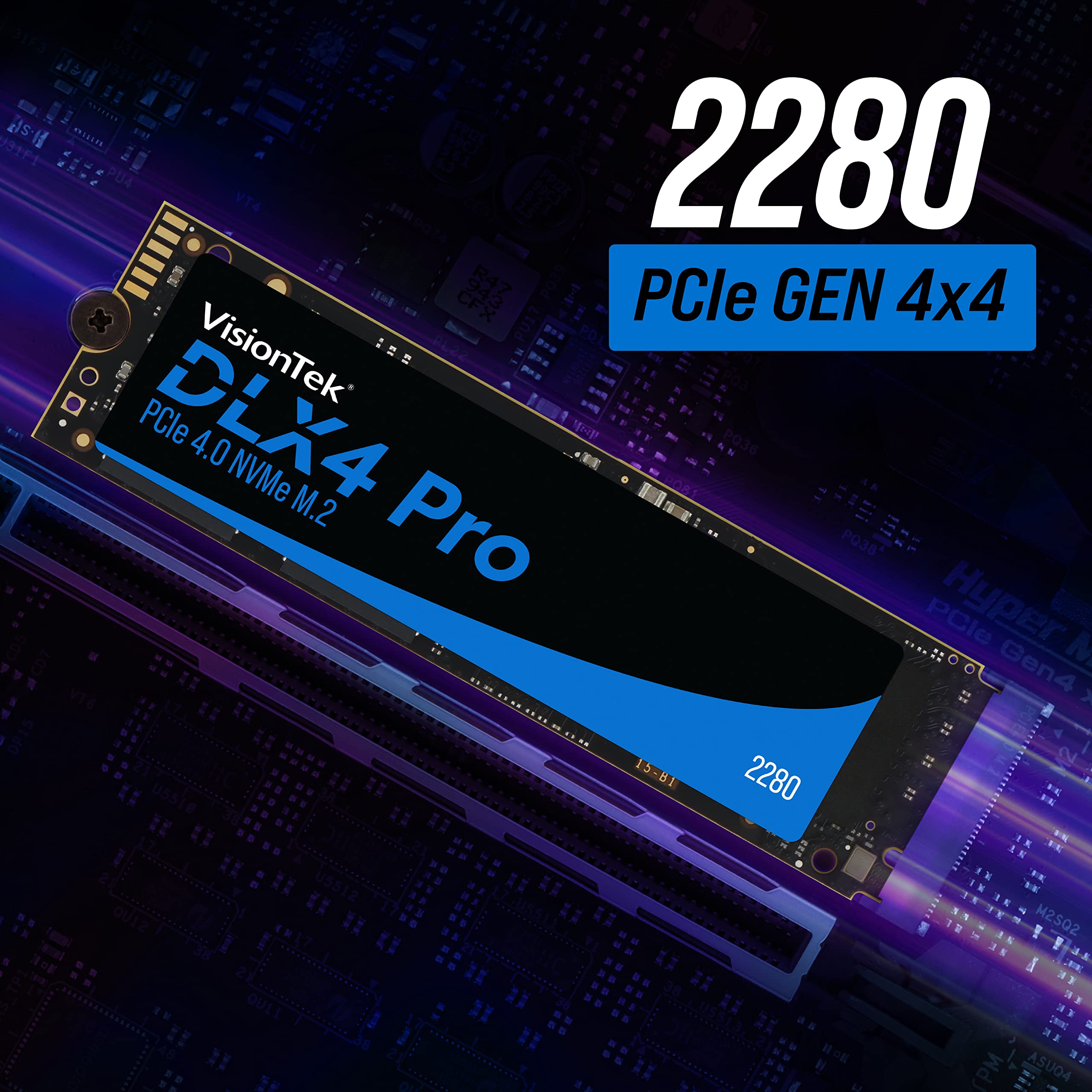 Amazon.com: VisionTek 2280 M.2 DLX4 Pro SSD - 4TB - PCIe Gen 4.0